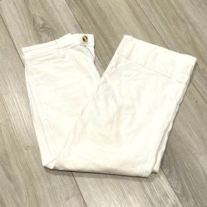 Wide leg jeans. White. H&M. MIDI length.